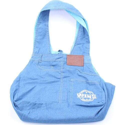 Dog Cat Carry Denim Bag Sling Carrier Small Pet Puppy Purse Bags Carriers Backpack.2 colours