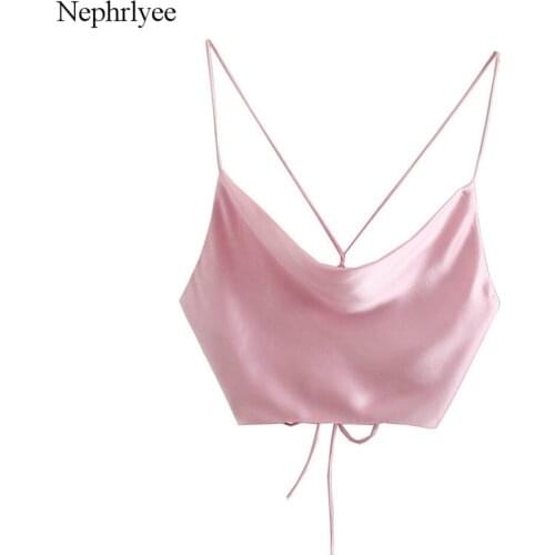 2021 New Fashion Women Sexy Crop Top Sleeveless Backless Solid Color Camisole Tank Bandage Stylish Ladies Party Club Tops CA443