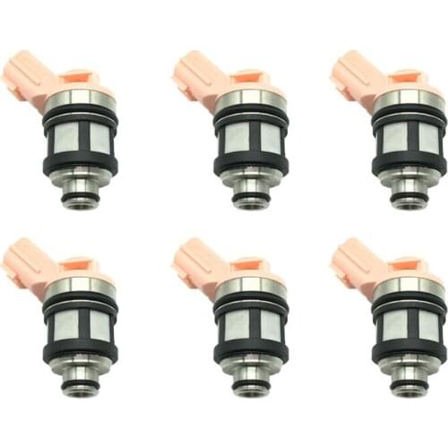6pcs Fuel injectors For Nissan Frontier 98-04 Pathfinder 96-03 Quest 95-03 3.3L 16600-9S200 166009S200 16600-1B000 JS23-4