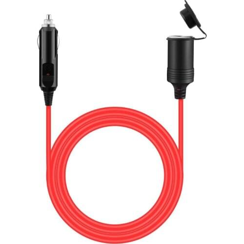 LBSC Premium 12V 1.8M Extension Cable/Cord/Lead for Cigarette Lighter Plug. 3m