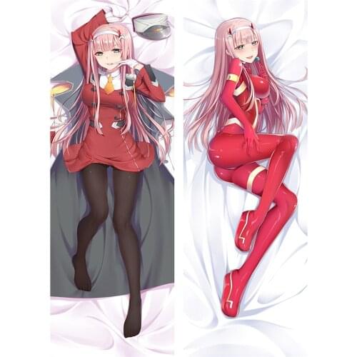Gubang Japanese ZERO TWO Anime Dakimakura Pillowcase Cosplay Hugging Pillow Cover Case Dakimakura Body Pillow Case