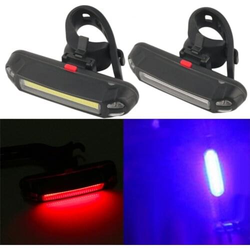 100 Lumens LED Bike Tail Light USB Rechargeable Powerful Bicycle Rear Lights Bicycle Lamp Accessories MTB Bicycle Cycling Lights