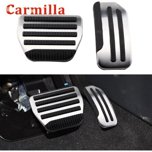 Carmilla AT MT Car Pedals Protection Cover Auto Pedal Fit for Nissan Tiida Livina 2011 - 2015 Sylrh 2014 Sunny 2014 2015 Parts