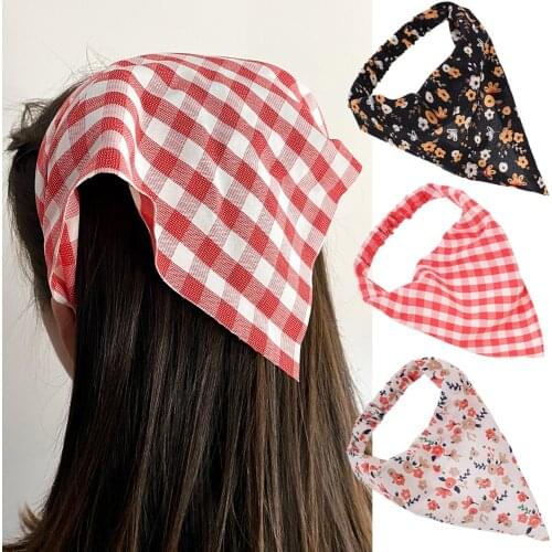 Bohemia Women Bandana Hair Band Scarf Print Paisley Bandanas Headwear Wrist Head Wrap Hair Scarf Headwear Hair Accessories Gifts