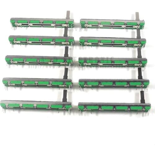 10 Pcs 75 MM Double B10K Original B10KX2 Behringer Pot Mixer Fader