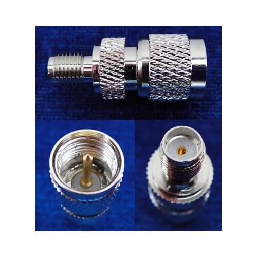 10pcs Adapter Connector SMA Female to Mini UHF Male UB3