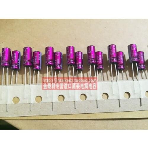 2020 hot sale 10pcs/30pcs ELNA SILMIC II audio frequency for RFS 16V33UF 5X11 purple robe oxygen-free copper feet free shipping