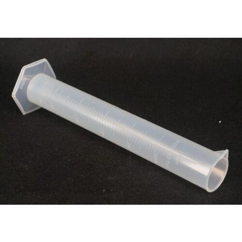 250ml Graduated Labrotary Plastic PP Liquid Mearsuring Cylinder with Spout Teaching