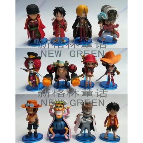 BANDAI One Piece Action Figure Genuine WCF Red Coat Series FILM Z Luffy Ace Frowky Robin Jinbe Ex Cashapou Rare Model Ornaments