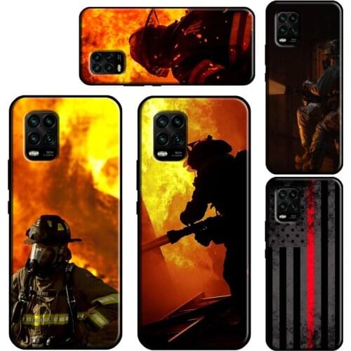 Firefighter Fire Fireman Case For Xiaomi Mi 11 Lite 10 9 9T 10T Pro A3 11 Ultra POCO M3 X3 Pro F2 F3 Phone Fundas