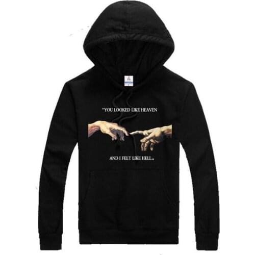 HAHAYULE 1pcs Winter Fashion Hand Unisex Men Women Clothing Graphic Hoodies Harajuku Style Casual Cool Hoodies One Smaller Hoo