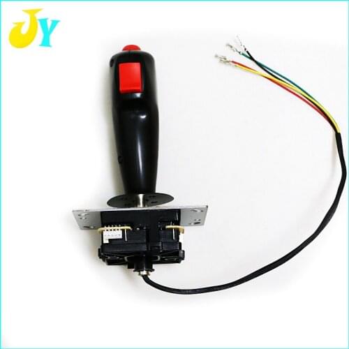Game machine flying rocker robot joystick with vibration handle Simulated flight game joystick with top fire button