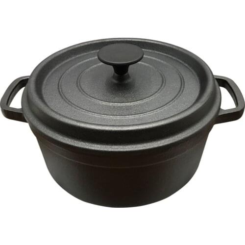 24cm thick cast iron saucepan pig iron soup pot uncoated non-stick pan multi-purpose pot