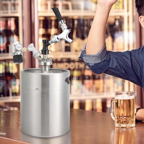 Craft Beer Tap With Liquid Ball Lock Quick Disconnect Assembly Chrome Beer Faucet Home Brewing Beer Soda Kit Homebrew Beer Tap