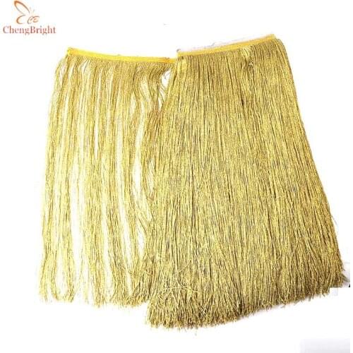 Beautiful 2Yards Gold Fringe Trim Tassel Fringe Trimming Latin Dress Curtain Home Accessories 20-100CM Wide Lace Ribbon Tassel