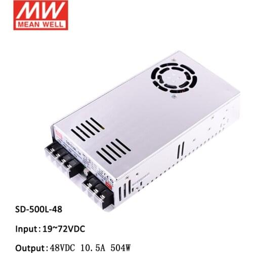 MEAN WELL SD-500L-48 19~72V DC to 48V DC 10.5A 500W DC-DC Converter Enclosed type Switching Power Supply