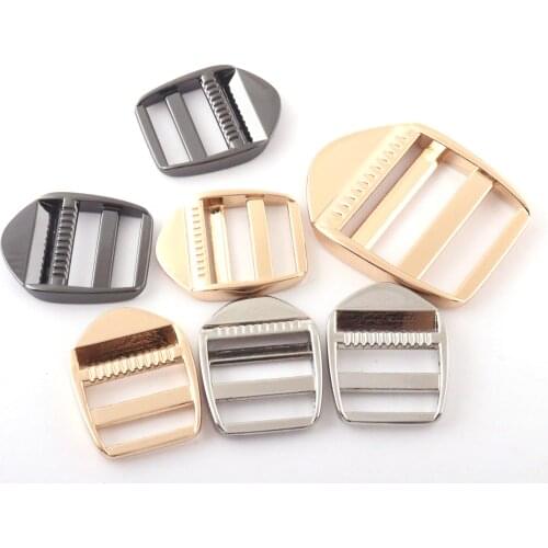 Adjustable Belt Buckle Slide Buckles Rectangle Handbag Webbing Hardware Metal Purse Clasp Backpack Buckles Bag Strap Buckle