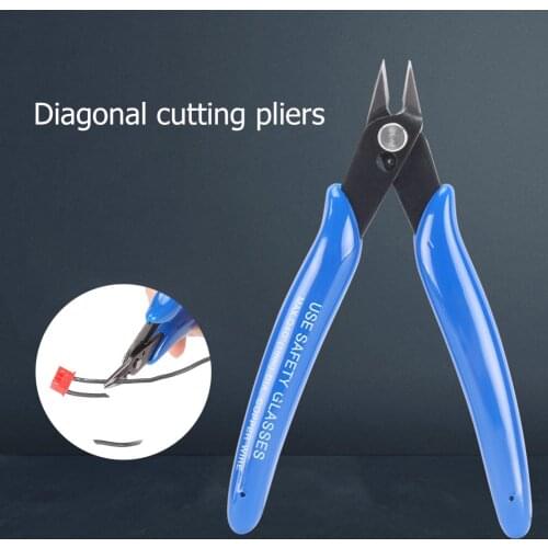 Mini Model Wire Plier Cut Line Stripper Knife Crimper Stainless Steel Anti-Slip Practical Electrical Wire Cable Cutter Hand Tool