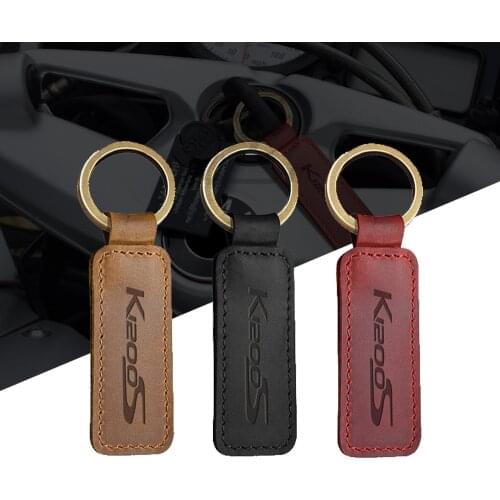 Motorcycle Cowhide Keychain Key Ring Case for BMW Motorrad K1200S