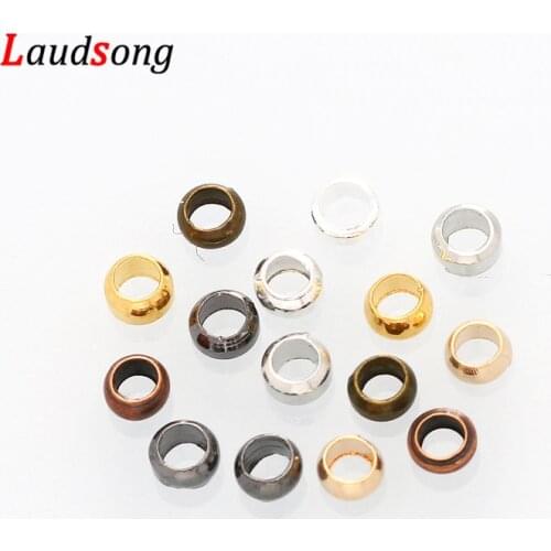 500pcs 1.5-4mm Copper Ball Plunger Crimps End Beads Stopper Spacer Beads For Jewelry Making Findings Accessories Diy Supplies