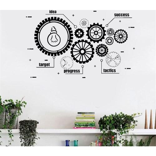 Office Teamwork Wall Sticker Inspire Office Quote Motivation Idea Wall Decal For Office Decor Vinyl Wall Art Mural DW7435