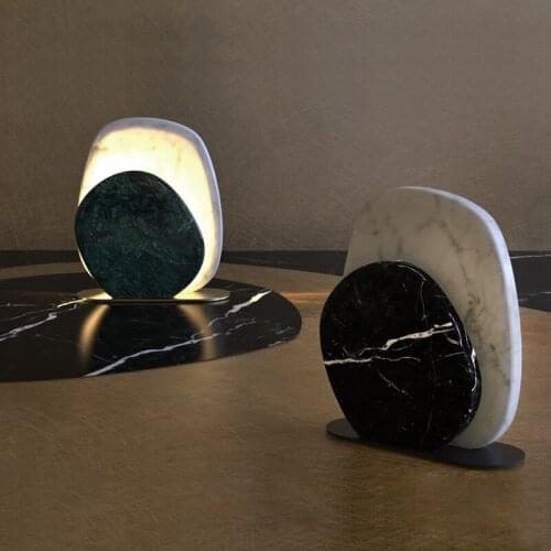 Northern Europe Post Modern Marble Desk Lamp Designer Concise Originality A Living Room Bedroom Bedside Arts Desk Lamp