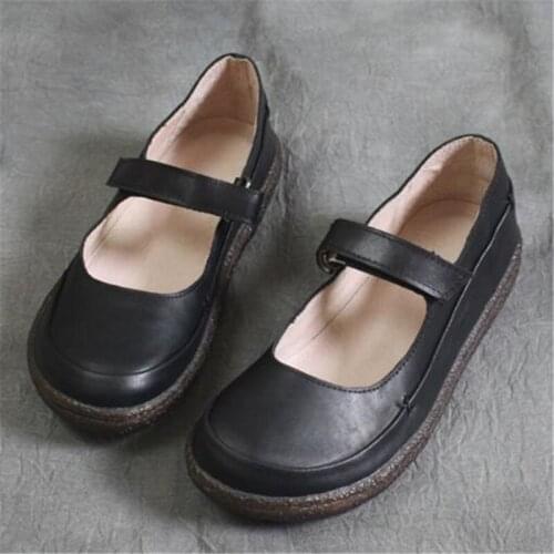 Women Fashion Flats Shoes Lace up Loafers Shoes Buckle Strap Round Toe soft Retro Comfortable drive fashion Casual shoes woman