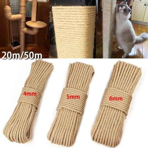 Sisal Rope for Cat Tree DIY Scratching Post Toy Cat Climbing Frame Replacement Rope desk legs binding rope for cat sharpen claw