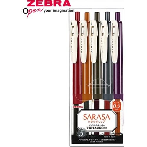 Zebra SARASA JJ15 retro color gel pen set 0.5mm limited edition pen quick dry anti-fatigue signature pen