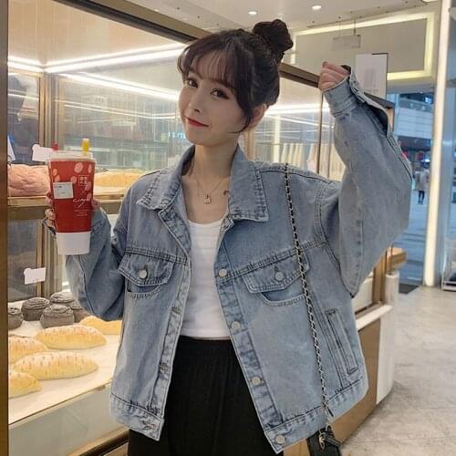 Short Denim Jacket Women Loose 2021 New Spring Autumn Net Red Original Stay Wind Cowboy Top Tide