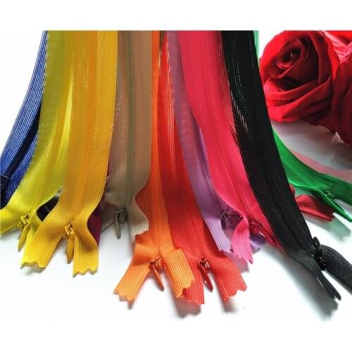 10 pcs 55 cm (22 inches) 3# silk hidden zipper custom sewing process