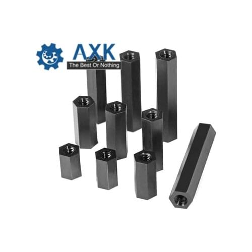 100Pcs/200Pcs M3 Female x M3 vis tete creuse Female Hex Threaded Spacer Standoff PA66 Nylon Standoff For PCB Circuit Boards