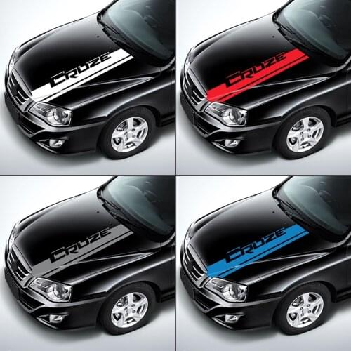 140cm*18cm For Chevrolet Cruze Car Stickers Three-dimensional Letters Hood Emblem Logo Badge Styling Auto Accessories