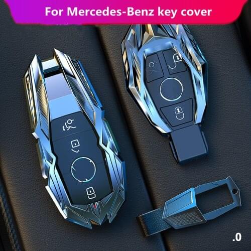 Suitable for Mercedes-Benz C200 key cover E/C/A/S/B/R/V class C180 package GLA200 E180L general car keychain shell