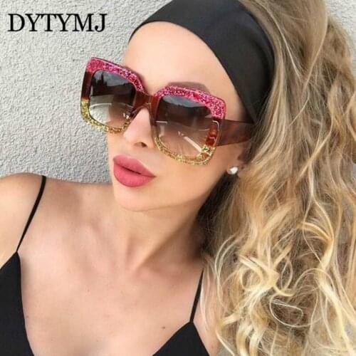 DYTMYJ 2020 Square Sunglasses Women Luxury Brand Designer Women Mirror Glasses Vintage Sun Glasses Women Female Eyewear UV400