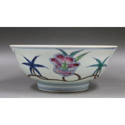 Antique MingDynasty porcelain bowl,Blue & white color bowl,Hand-painted crafts,Decoration,Collection&Adornment,Free shipping