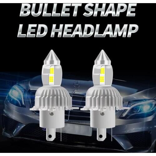 FUXUAN H4 9003 HB2 LED headlight bulbs 12V 24V 80W 12000LM diode lamps LED H4 for cars high beam dipped beam auto grade chips