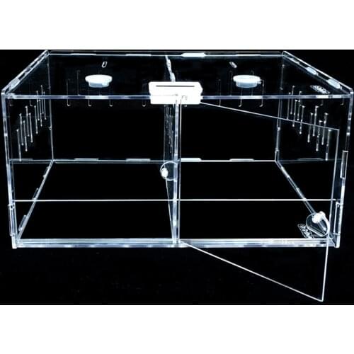 Reptile Feeding Box Multi-crawl Climbing Pet Box Acrylic Small Pet Box Scorpion Hatching Reproduction Transparent Reptile Box