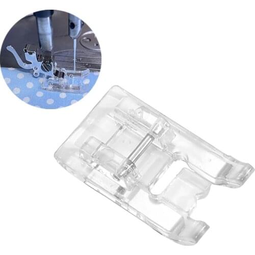 Clear Open Toe Satin Stitch Presser Foot For All Domestic Low Shank Snap-on Sewing Machine Accessories 0532