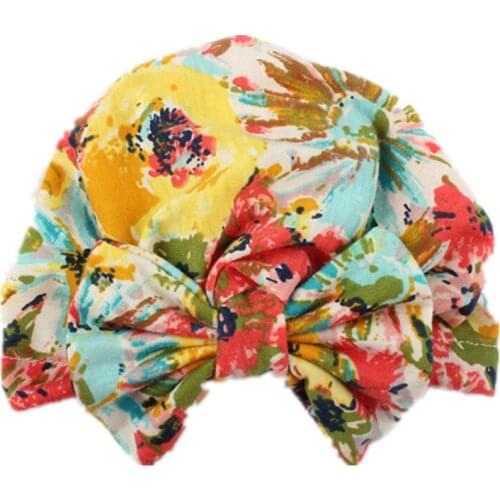 Cute Newborn Baby Hat Toddler Kids Baby Boy Girl Turban Cotton Beanie Baby Hat Autumn Winter Warm Cap