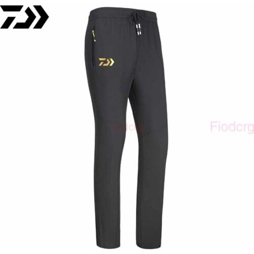 Daiwa Fishing Mens Summer Quick Dry Pants Mens Softshell Outdoor Breathable Hiking Trekking Fishing Camping Male Trousers