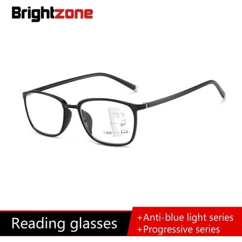 3 Colors TR90 Eyeglasses Read Eyewear Women Unisex Presbyopic Progressive Anti-blue Reading Glasses Men Oculos Gafas+1.0 +1.50