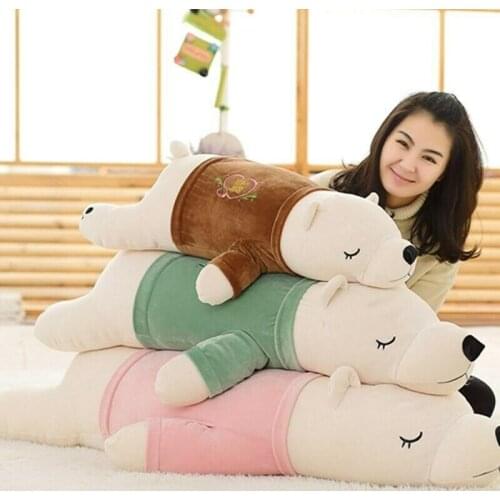 Plush Toy Polar Bear Doll Teddy Bear Girl Children Xmas Gift Bed Pillow Stuffed Animals