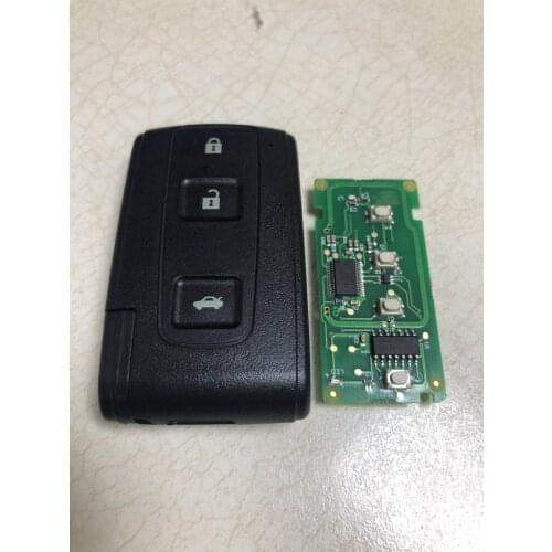 3 Buttons Car Keyless-Go Smart Remote Key for Toyota Crown 2006-2010 315MHZ with TOY48 Uncut Blade ID74 Chip Board No: 0030
