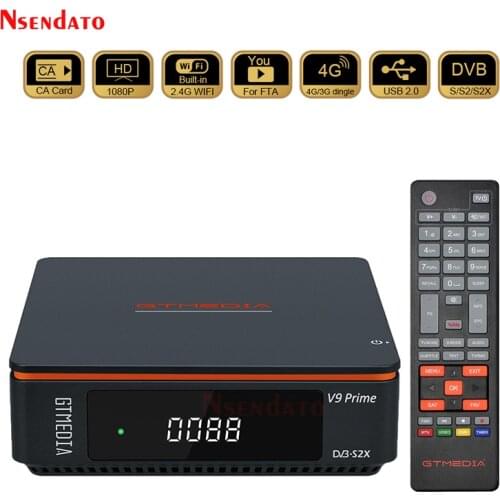 1080P Full HD GT media V9 Super Europe Cline DVB S2 Satellite TV Receiver H.265 WIFI as DVB-S2 GTmedia V8 NOVA Receptor Decoder