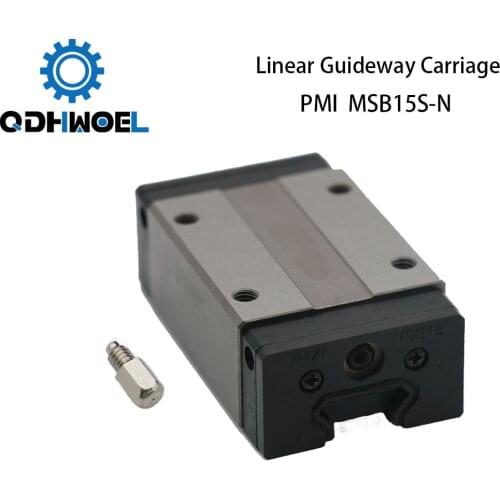 Taiwan PMI Linear Guideway Carriage Block MSB15S-N for CO2 Laser Engraving Cutting Machine
