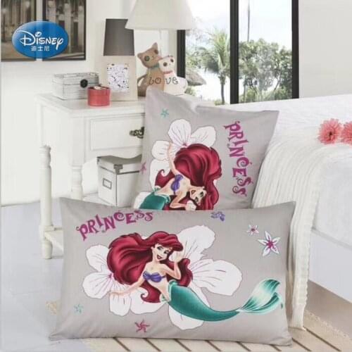Home Woven Disney Mickey Mickey Minnie Winnie Bear Mermaid Cartoon Pillowcase 2 Boys and Girls Bedroom Decoration 50cmx75cm