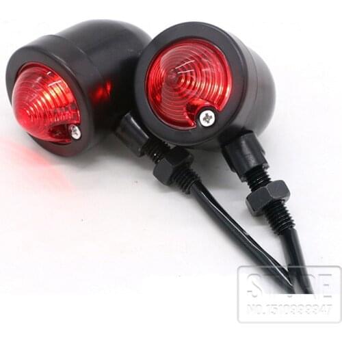 Universal Motorcycle headlight Metal Motorbike tail Turn Lights Round Retro Refit motocicleta For CG125 Accessories