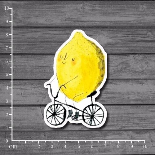 Dead Fly Lemon Riding Waterproof Notebook Kids Toys Stickers On Laptop Skin Car Styling For Luggage Fridge Decal Decor[Single]