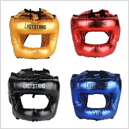 High-end PU leather Boxing Helmet head protectors adult Child Professional competition headgear MMA Muay thai kickboxing Helmets
